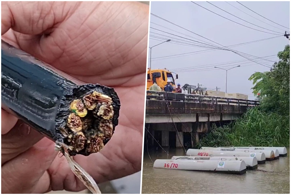 สุดแสบ! ลักตัดสายไฟเครื่องผลักดันน้ำท่วม เสียหายนับล้าน