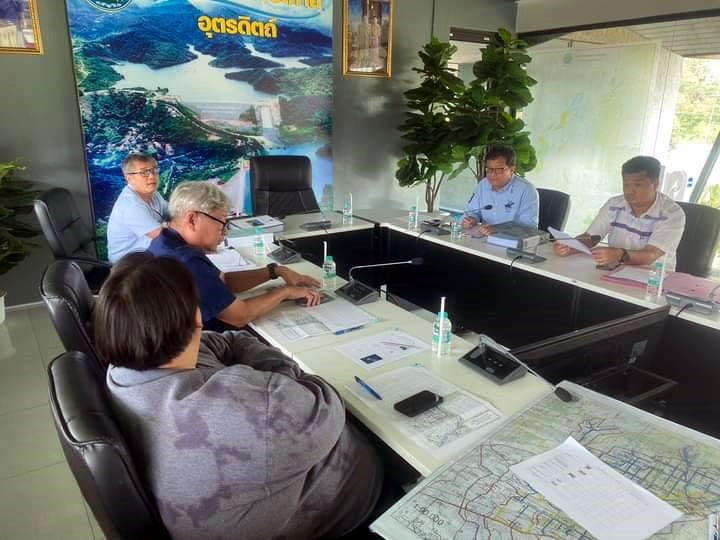 ชป.อุตรดิตถ์ ร่วมประชุมรับ-ส่งมอบงานก่อสร้างระบบท่อส่งน้ำ โครงการอ่างเก็บน้ำห้วยน้ำรีอันเนื่องมาจากพระราชดำริฯ