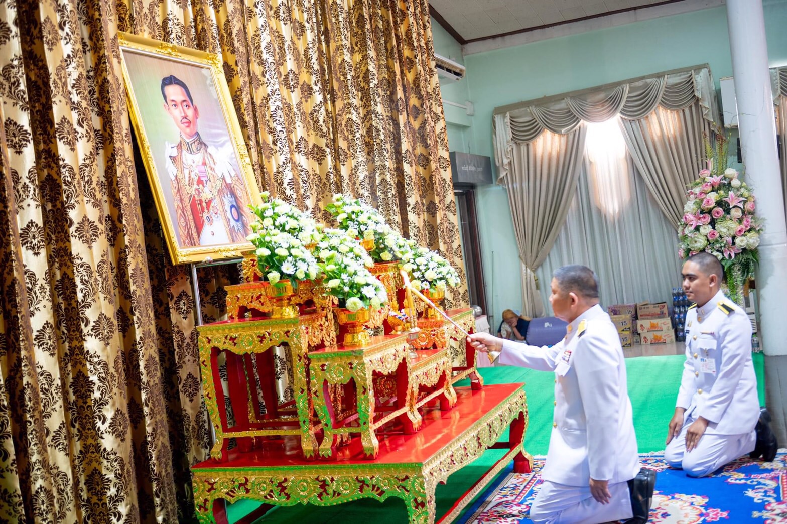 อ่างทองจัดงานรัฐพิธีเนื่องใน"วันที่ระลึกพระบาทสมเด็จพระปกเกล้าเจ้าอยู่หัว"