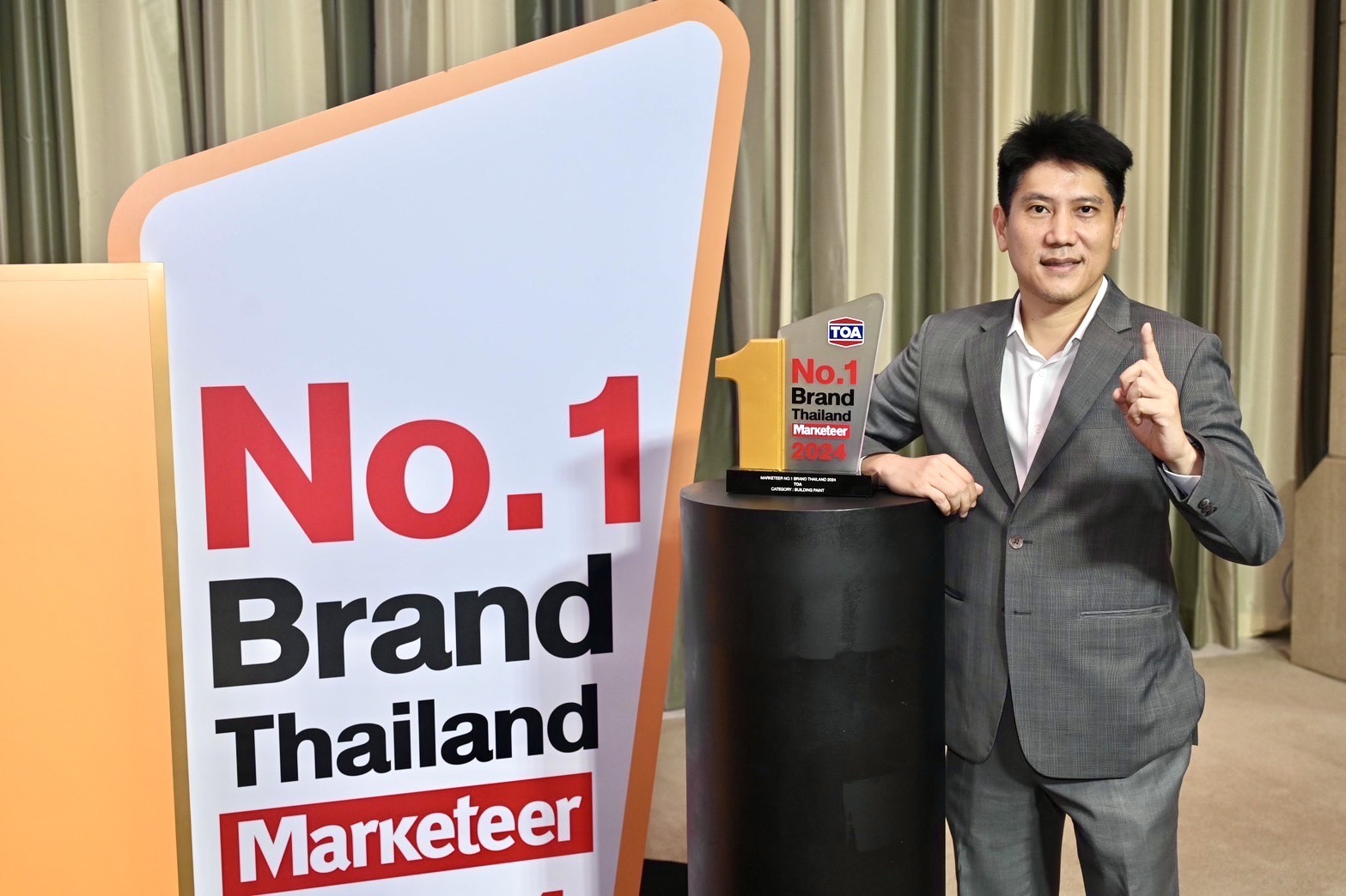 "TOA" คว้ารางวัล No.1 Brand Thailand 2024 ย้ำแชมป์เจ้าตลาดสีตัวจริง