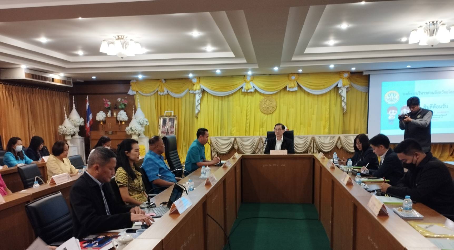 ผู้ตรวจสำนักนายกรัฐมนตรีเขต 14ตรวจเยี่ยมติดตามงานตามภารกิจที่อบจ.ยโสธร