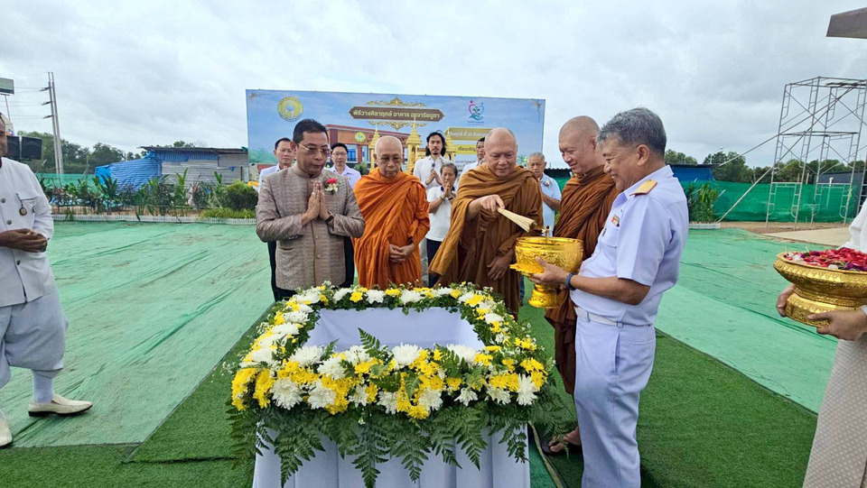 รพ.แกลงวางศิลาฤกษ์ “อาคารอาจาริยบูชา” เดินหน้ายกระดับศูนย์สุขภาพชุมชน