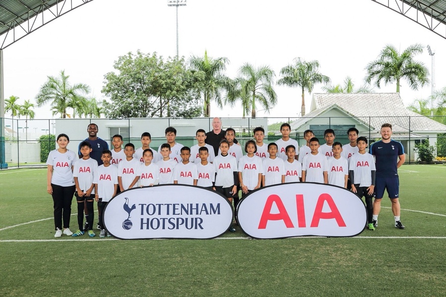 เอไอเอ จับมือ สเปอร์ส จัดโครงการ AIA-Tottenham Hotspur Elite Football Training Camp 2017