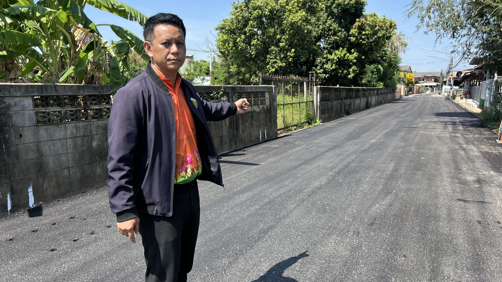 ชัยภูมิแจงข้อสงสัยชาวบ้านกรณีเทศบาลสร้างถนนใหม่ทับถนนเดิม  