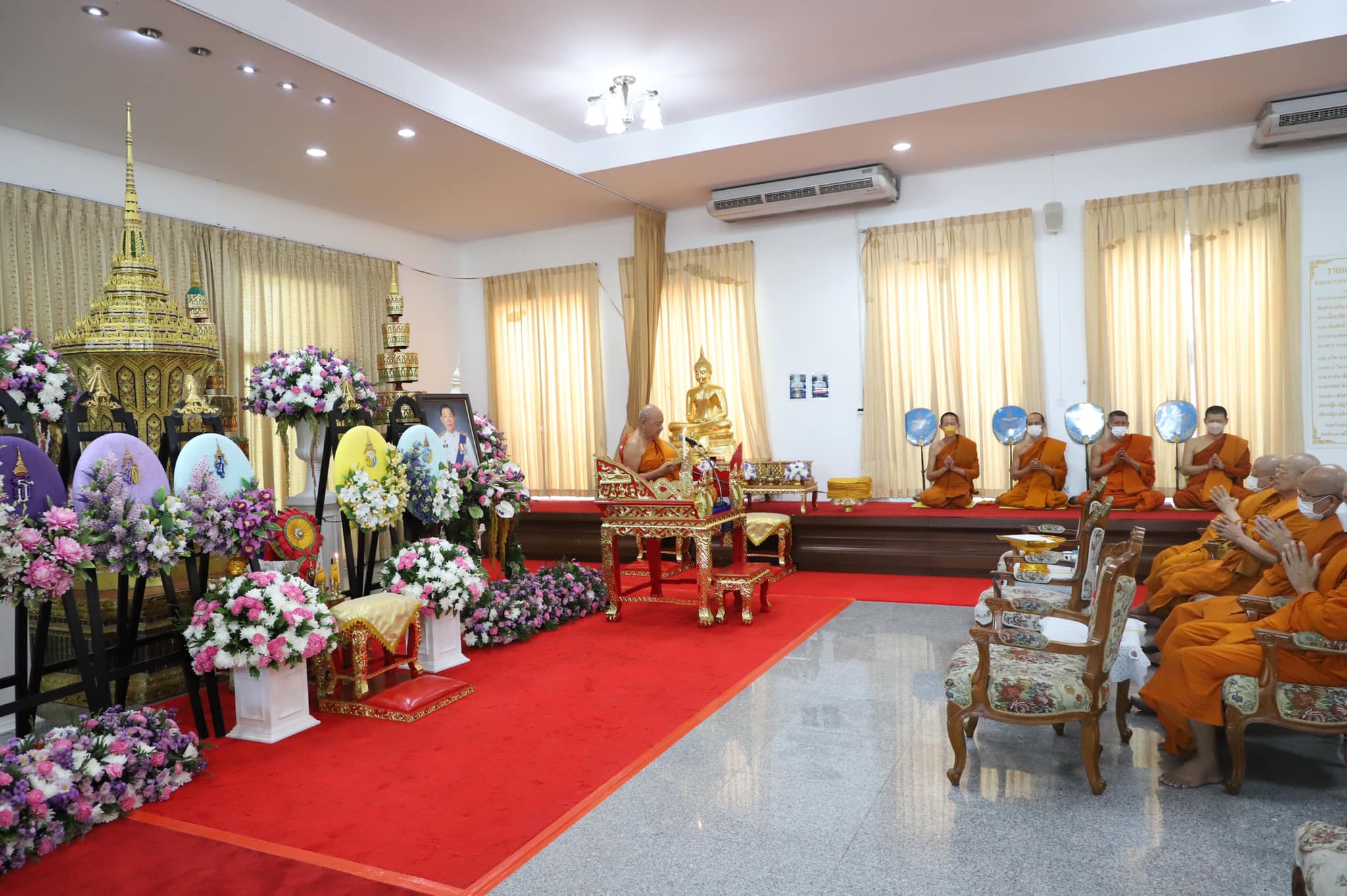  คณะสงฆ์ปทุมธานีพร้อมใจร่วมบำเพ็ญกุศลทักษิณานุปทานอุทิศส่วนกุศลแด่ผู้ว่าฯหมูป่า 
