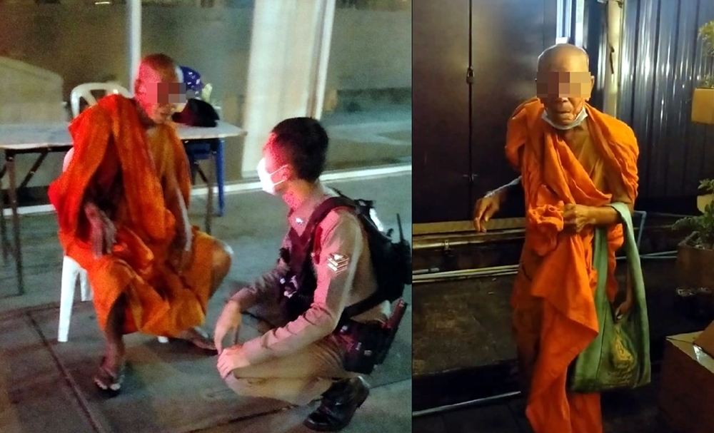 ศึกผ้าเหลือง!! พระวัย 60 เดือดคว้าก้อนหินทุบหัวพระวัย 80 เหตุแย่งที่ยืนบิณฑบาต 
