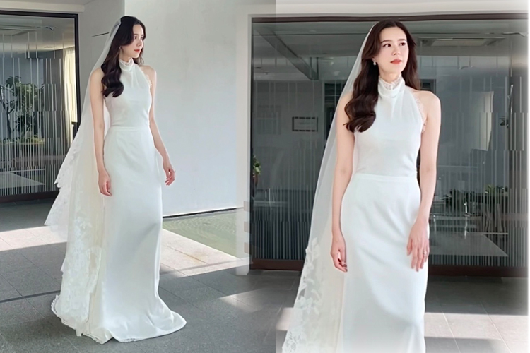 สวยสะกด !! 'เจี๊ยบ พิจิตตรา' งดงามในชุดเจ้าสาวสีขาวออร่าเปล่งประกายหรูหราทุกองศา