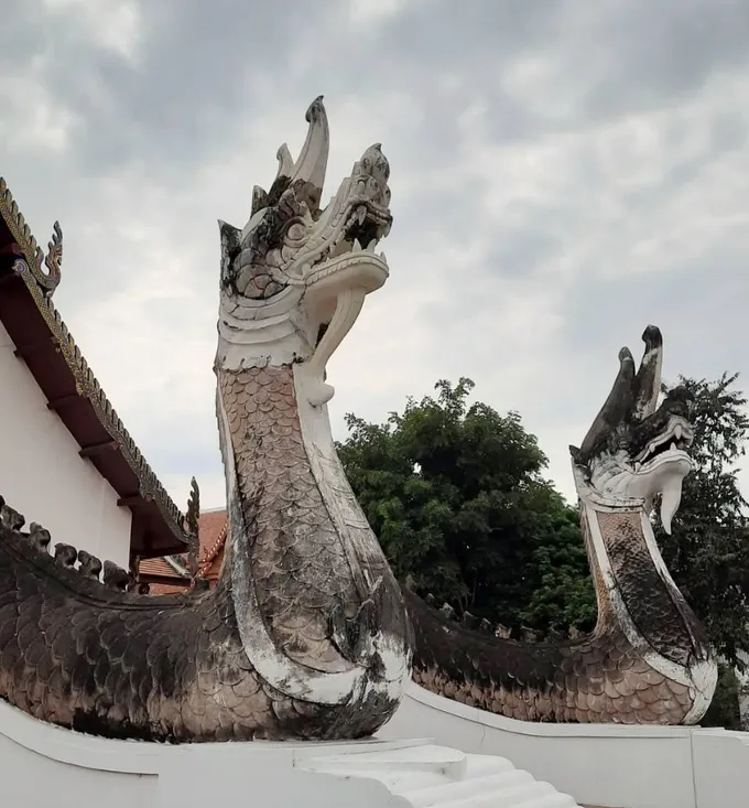 กรมศิลป์เผยซ่อม “ปูนปั้นปากพญานาค” วัดภูมินทร์ จ.น่าน แล้วเสร็จ