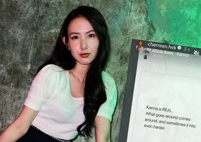 "เชอรีน" รีโพสต์แซ่บ "เวรกรรมมีจริง บางครั้งแรงยิ่งกว่าที่เคยทำ"