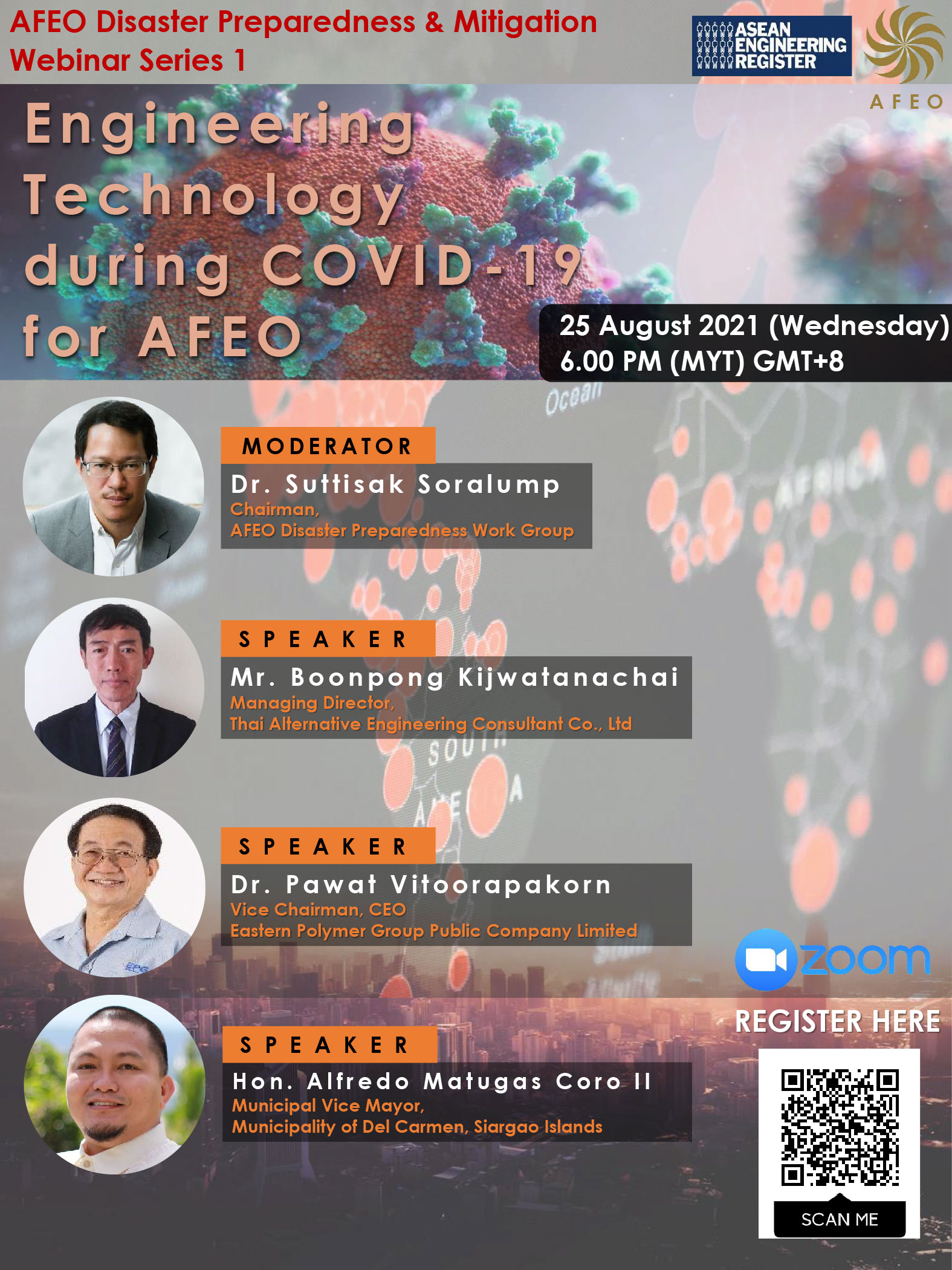 "CEO EPG" ร่วมบรรยายหัวข้อ “Engineering Technology to COVID-19 for AFEO”