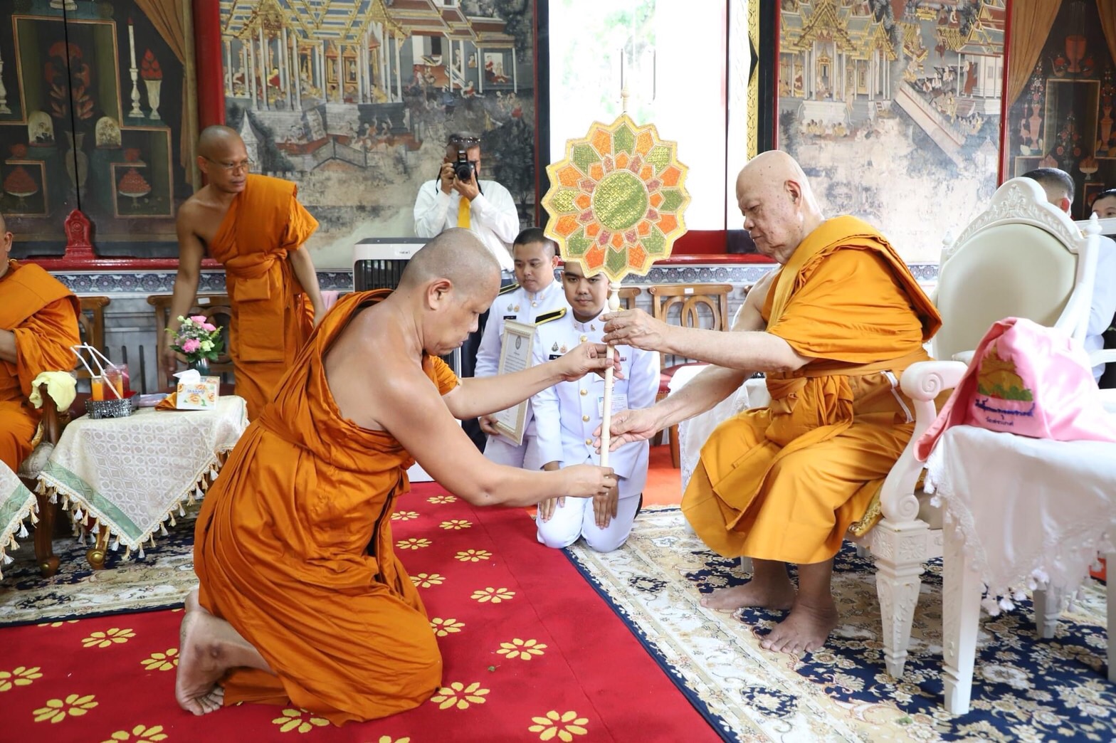 วัดไชโยวรวิหาร จัดพิธีฉลองสัญญาบัตร พัดยศ ถวายมุทิตาสักการะ พระวชิรเวที เจ้าอาวาสวัด