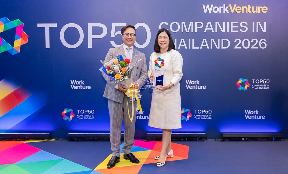 ซันโทรี่–ซันโทรี่ เป๊ปซี่โค คว้ารางวัล Top50 Companies in Thailand 2026 องค์กรในฝันคนรุ่นใหม่
