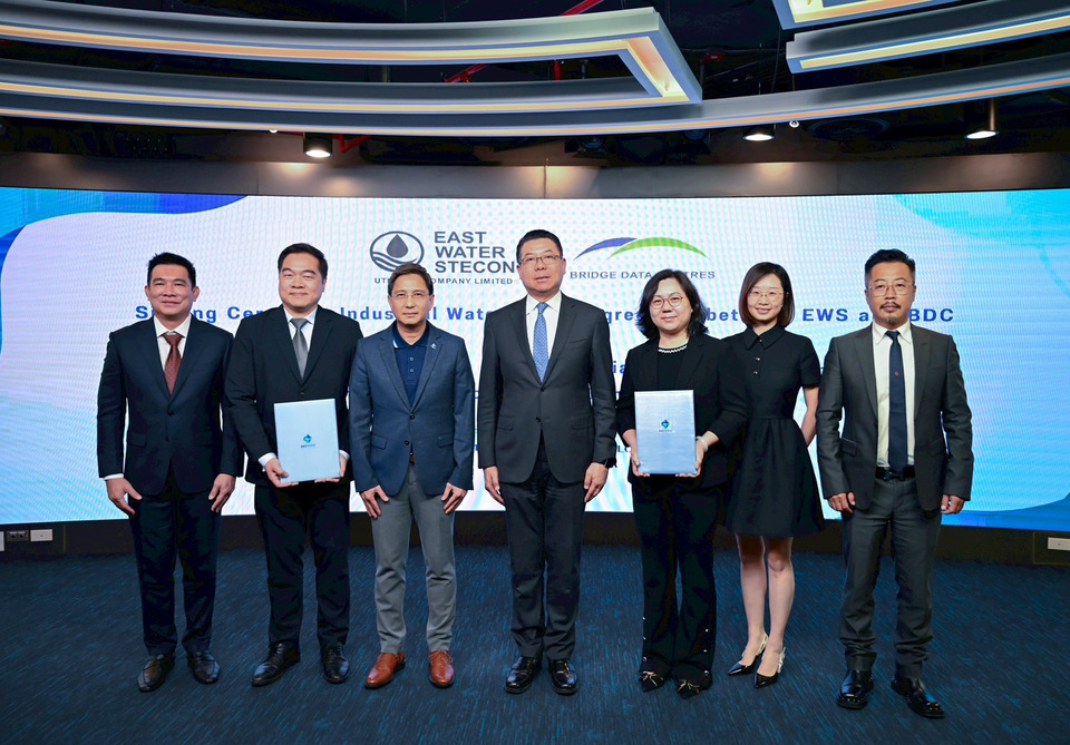 อีสท์วอเตอร์ สเตคอน ยูทิลิตี้ส์ (EWS) จับมือ BDC พัฒนาระบบน้ำรองรับดาต้าเซ็นเตอร์ Hyperscale ชลบุรี