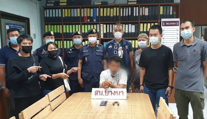 191 จับ"หนุ่มเมียนมา"ชิงโทรศัพท์มือถือหน้าห้างย่านบางนา