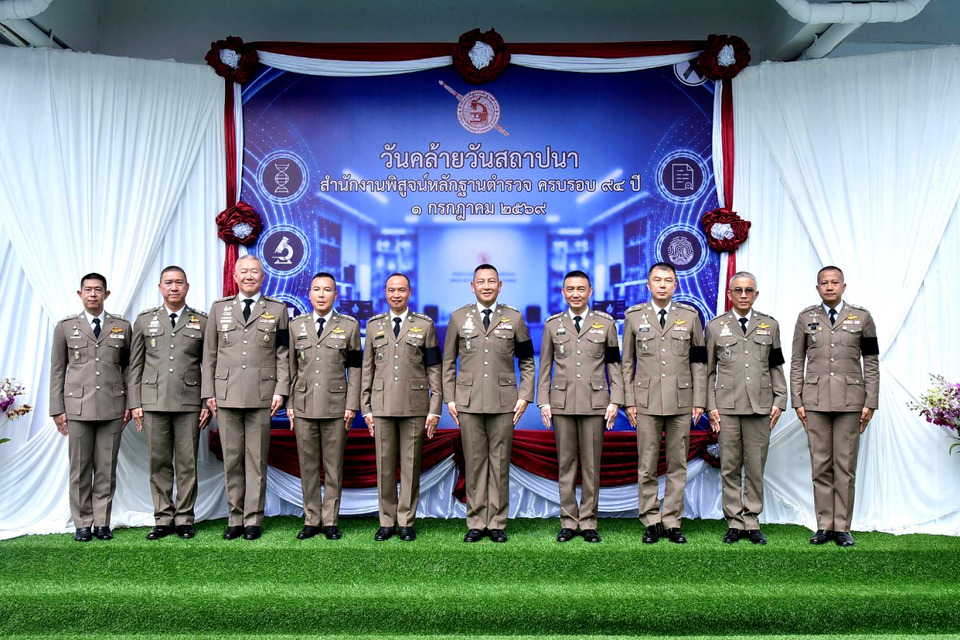 ผบ.ตร. เป็นประธานวันสถาปนา สพฐ.ตร. ครบรอบ 94 ปี มอบโล่ Forensic Police Star of the Year 2026
