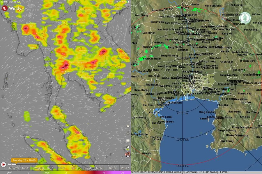 กทม.เช้าเมฆมาก บ่าย-ค่ำฝนฟ้าคะนองดับร้อน