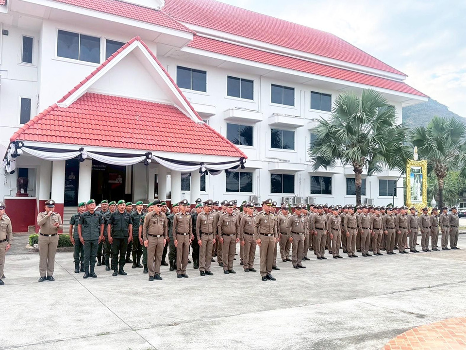 ประจวบฯ เดินหน้า“ตำรวจสีขาว” ตรวจฉี่ข้าราชการตำรวจทุกนายไม่พบสารเสพติด 