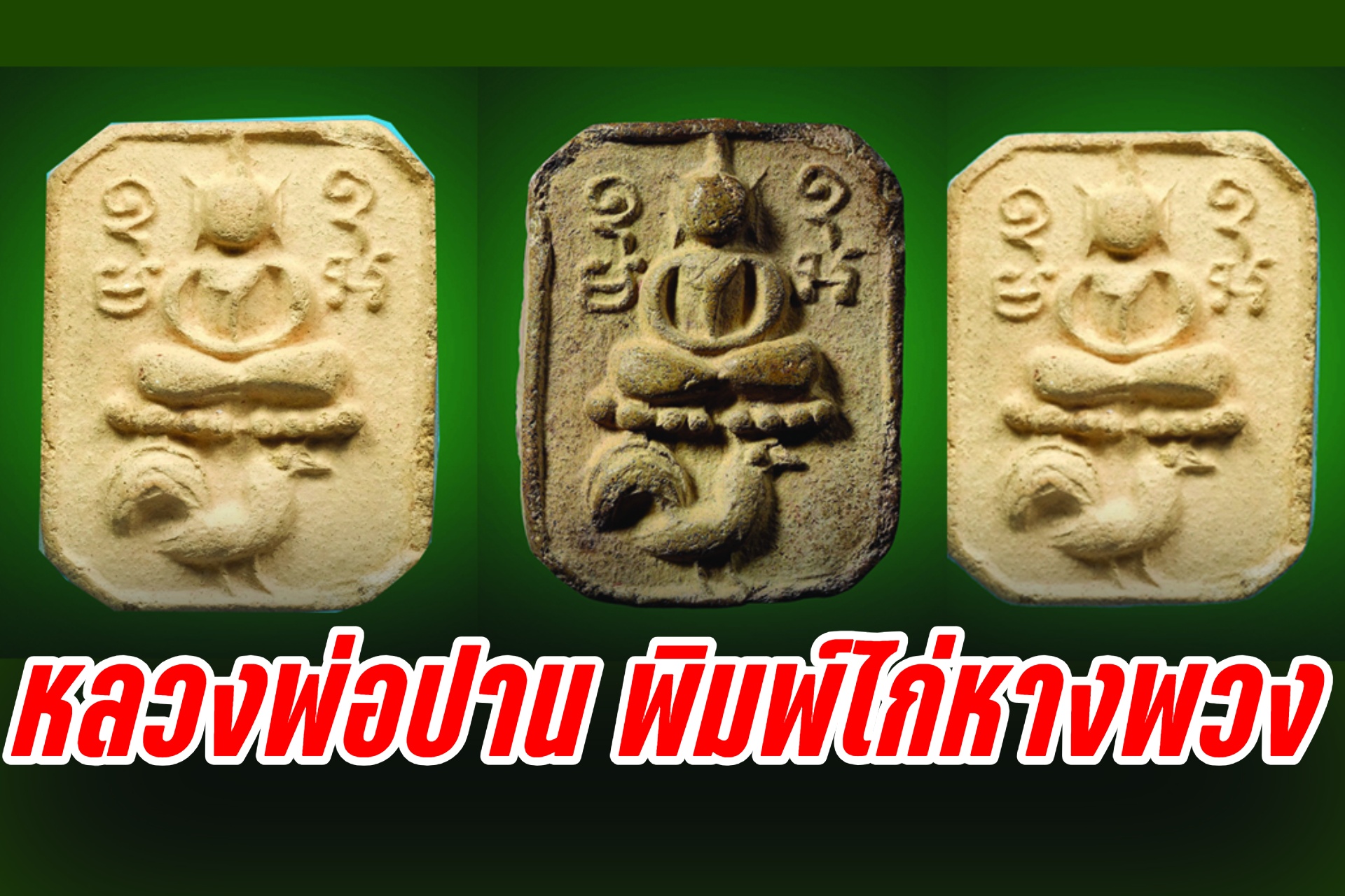 ชี้ตำหนิเอกลักษณ์แม่พิมพ์ของหลวงพ่อปาน พิมพ์ไก่หางพวง วัดบางนมโค อยุธยา  