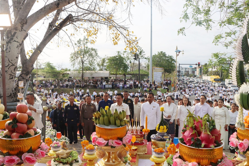 อุดรธานีจัดใหญ่ บวงสรวงศาลเทพารักษ์ปีที่ 14 สืบสานประเพณีเสริมสิริมงคลเมือง