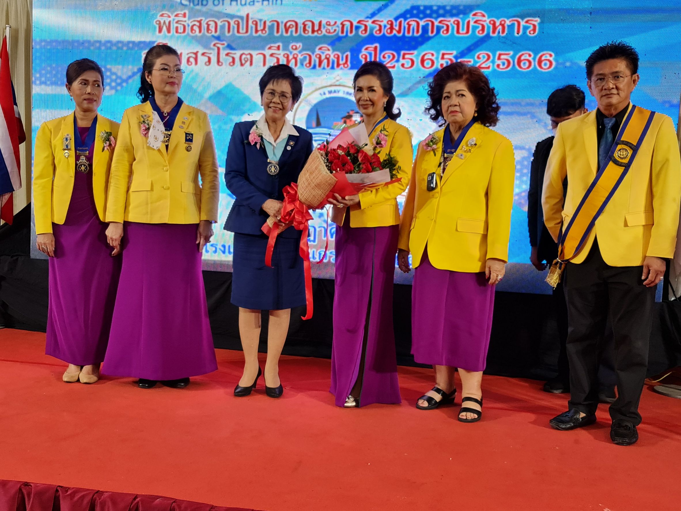 พิธีสถาปนานายกคณะกรรมการบริหารสโมสรโรตารี่หัวหินปี2565-2566 