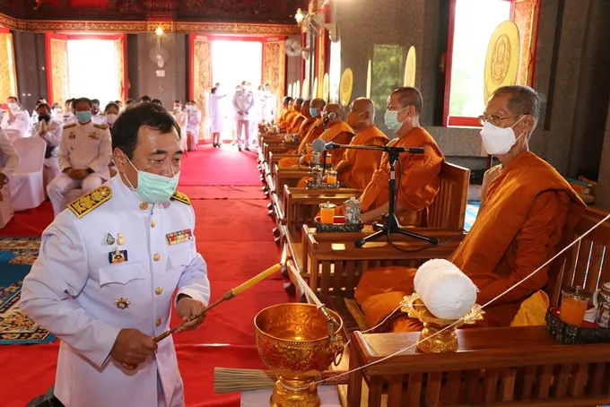 "พระเทพเมธาภรณ์" ประกอบพิธีเจริญพระพุทธมนต์สมโภชพระพุทธชินสีห์จำลอง 