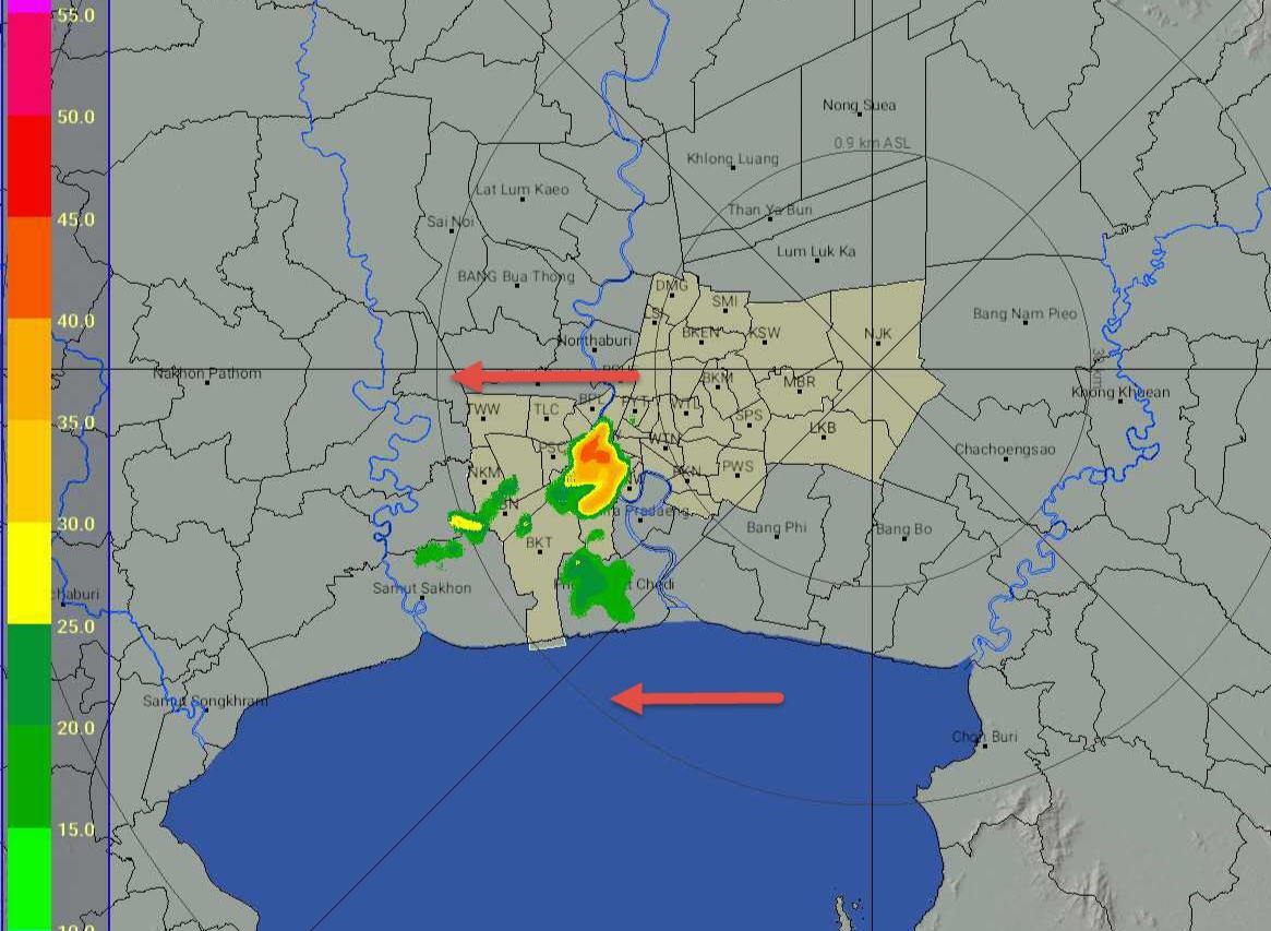 เช้านี้กทม.มีฝนตกเล็กน้อย สลับปานกลาง ทั้งฝั่งพระนคร-ธนบุรี สูงสุดสาทร 2.5 มม.
