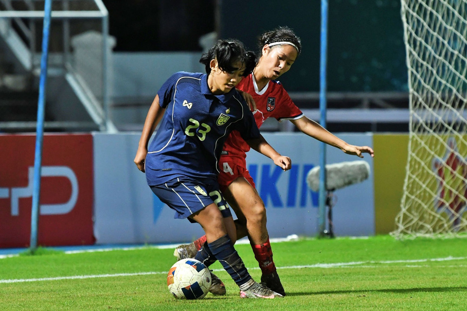 ฟุตบอลหญิงไทย U17 ถล่มเนปาล 12-0 คว้าแชมป์กลุ่ม ทะลุรอบสุดท้ายชิงแชมป์เอเชีย