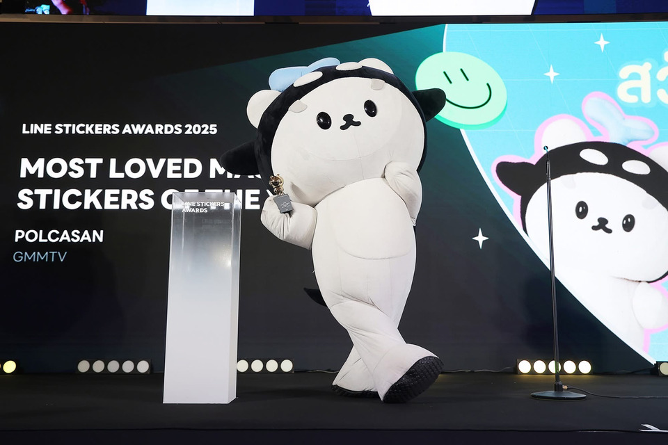 ฮอตปรอทแตก! “POLCASAN” คว้ารางวัล Most Loved Mascot Stickers of the Year บนเวที LINE Stickers Awards 2025