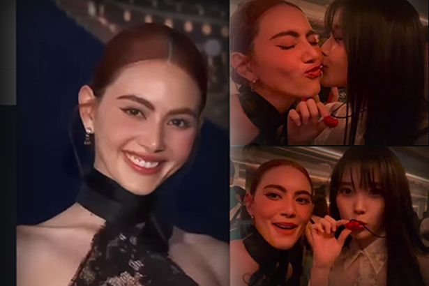 "ไอยู" ไอดอลเกาหลี จุ๊บแก้ม "ใหม่ ดาวิกา" เป็นของขวัญเซอร์ไพรส์วันเกิด