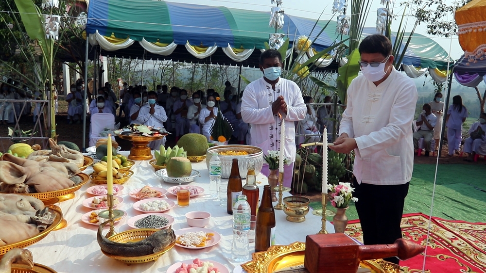วางศิลาฤกษ์สร้าง "พระพุทธเมตตามหามงคลชัย" วัดนาไร่เดียว ศูนย์รวมจิตใจชาวบ้านสักการะบูชากราบไหว้ 