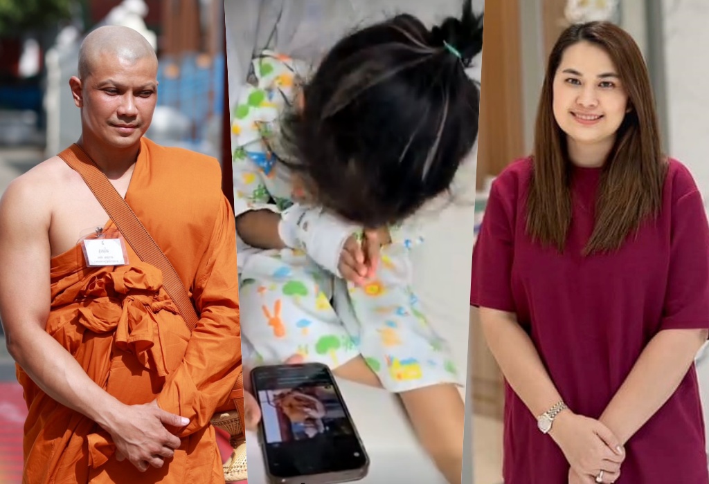 "จูน เพ็ญชุลี" เปิดคลิปลูกสาวอนุโมทนาบุญ "หลวงพ่อหนุ่ม" บอกหนูจะไปใส่บาตรปะป๊า