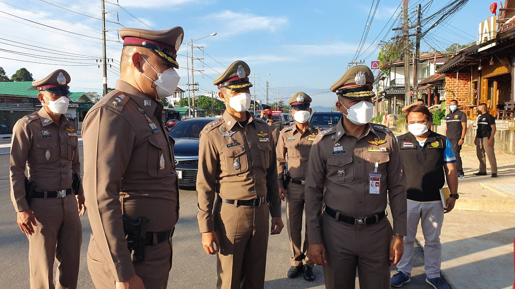รอง ผบช.ภ.8 ลงพื้นที่ตรวจความพร้อมโครงการ Khaolak smart safety zone 4.0