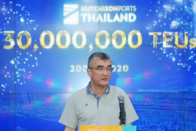 “ฮัทชิสัน พอร์ท ประเทศไทย”ขนถ่ายตู้สินค้าผ่านท่าครบ 30 ล้านทีอียู ชูเทคโนโลยีล้ำบริการลูกค้า  