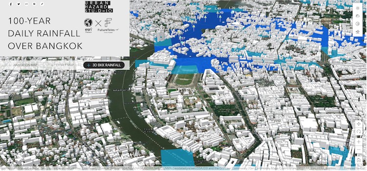 “Esri Thailand” ผนึก “ฟิวเจอร์เทลส์ แล็บ” ผุดฮับข้อมูลพยากรณ์ภัยพิบัติที่อาจเกิดกับ ‘กรุงเทพฯ’ ในช่วง 100 ปีข้างหน้า