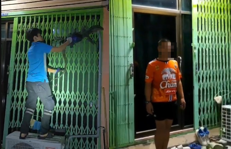 คอหวยห้ามพลาด!ส่องเลขที่บ้านหนุ่มวัย 32 ถูกตัวเงินตัวทองโผล่เกาะประตูบ้านนานเป็นชั่วโมง 