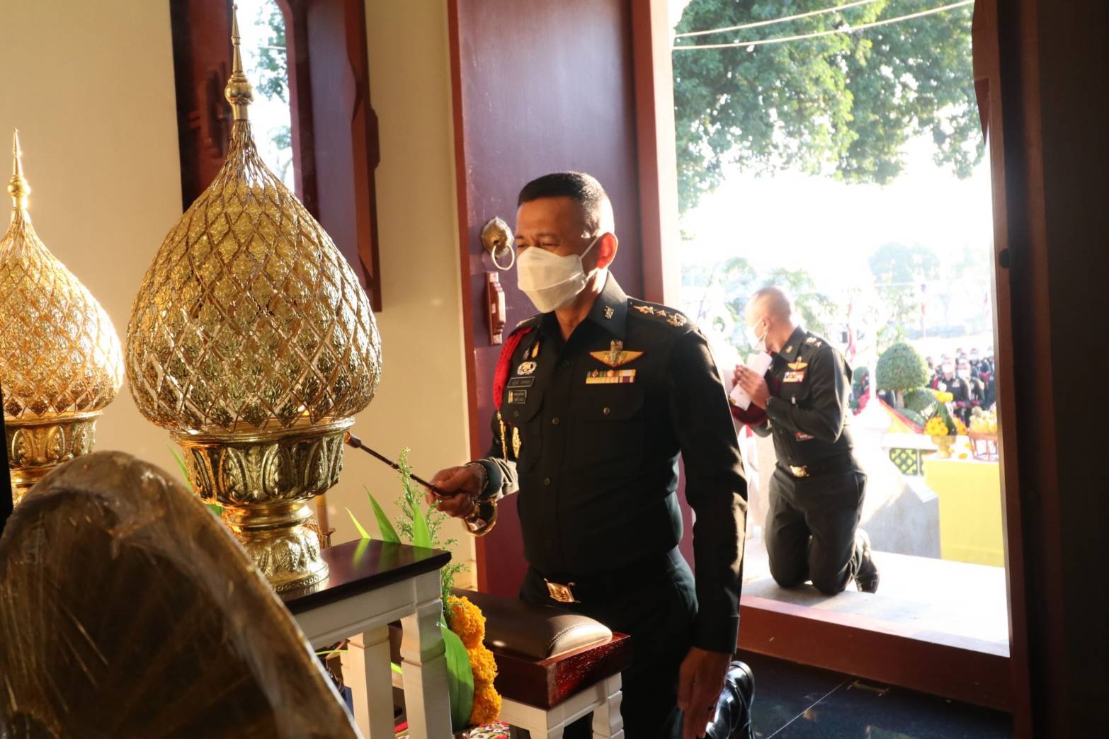 หน่วยบัญชาการสงครามพิเศษถวายราชสักการะ  สมเด็จพระนเรศวรมหาราชเนื่องในวันยุทธหัตถี-วันกองทัพไทย