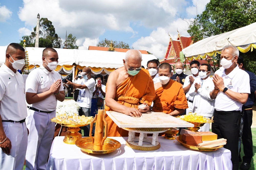 รมว.การท่องเที่ยวฯ ร่วมวางศิลาฤกษ์มณฑปพ่อขุนศรีศรัทธาบรมครูมโนราห์ วัดท่าแค พัทลุง