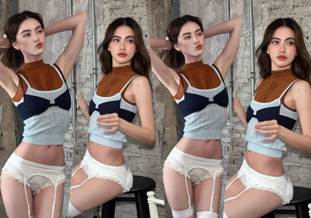 "ใหม่ ดาวิกา" ปล่อยลุคสุดแซ่บในแฟชั่นเซ็ตลินเจอรี