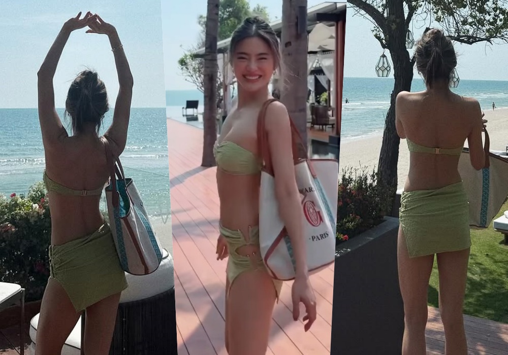 "โยเกิร์ต ณัฐฐชาช์" เสิร์ฟทูพีช บนเกาะอก ล่างบิกินีตัวจิ๋ว โชว์แซ่บเบาๆ 