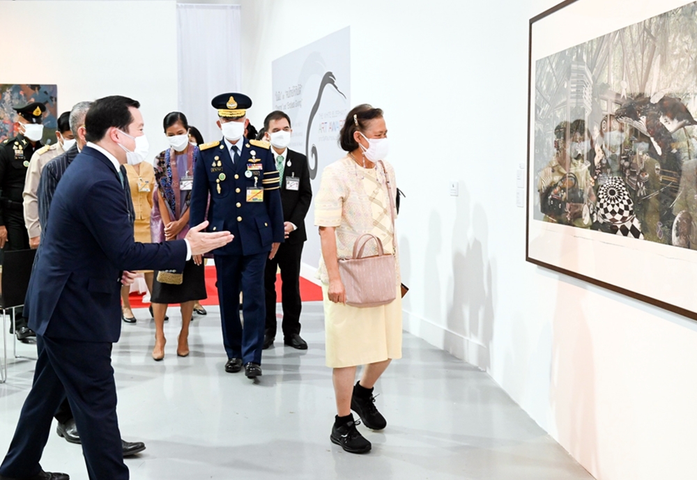 "กรมสมเด็จพระเทพฯ" เสด็จฯ ทรงเปิดนิทรรศการศิลปกรรมช้างเผือก  ครั้งที่ 10 และครั้งที่ 11 