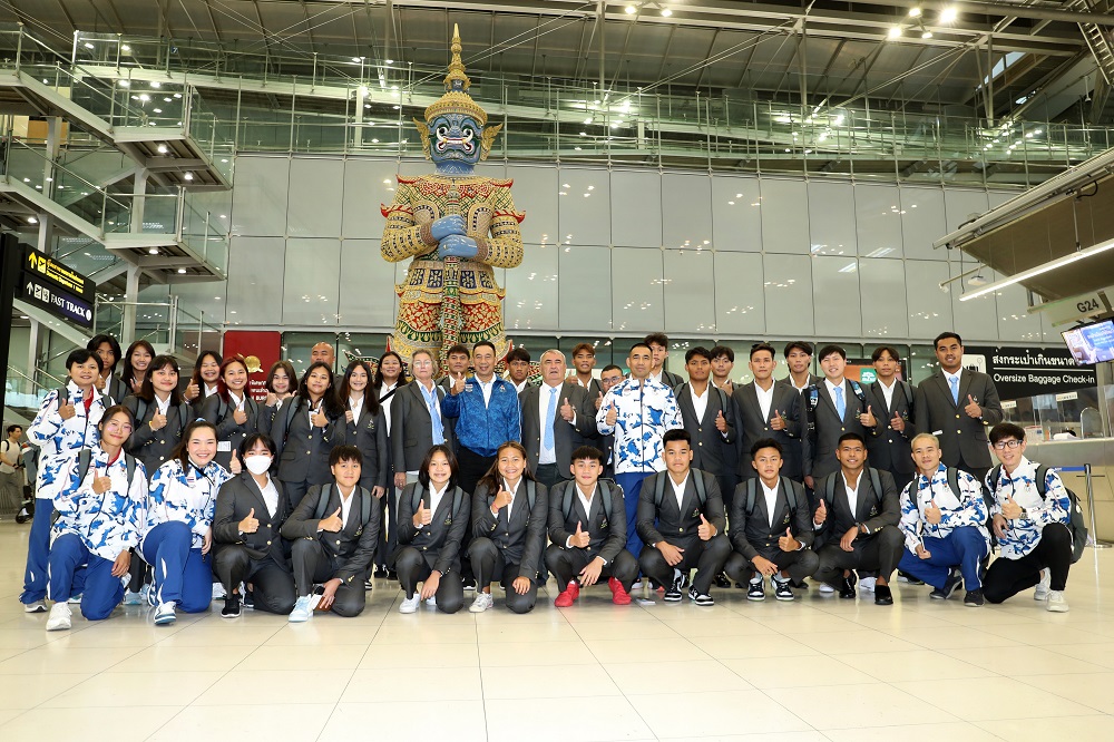 ทัพโปโลน้ำชาย-หญิงทีมชาติ บินลัดฟ้ามุ่งหน้าล่าเหรียญซีเกมส์ 2023 ที่กัมพูชา