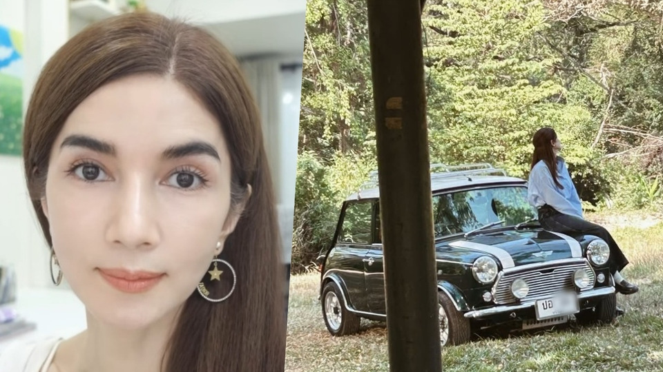 แห่ส่องทะเบียน! "โบว์ แวนดา" เปิดภาพรถมินิคันโปรด "ปอ ทฤษฎี"