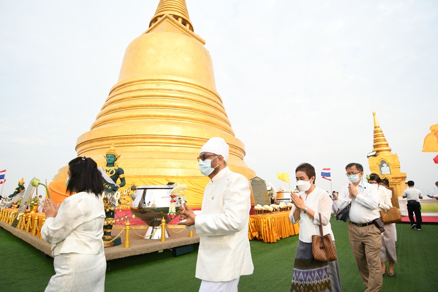 ชวนชาวพุทธสักการะพระบรมสารีริกธาตุอายุ2500ปี ภูเขาทองวัดสระเกศ