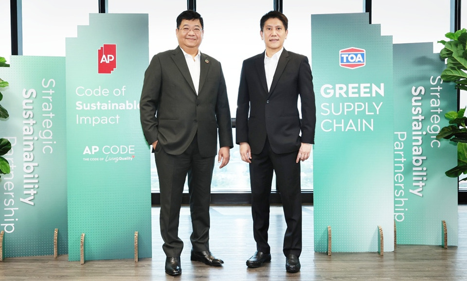 AP – TOA  ผนึกกำลังสร้าง Green Supply Chain  ยกระดับมาตรฐานการก่อสร้างเพื่อความยั่งยืนของคุณภาพชีว