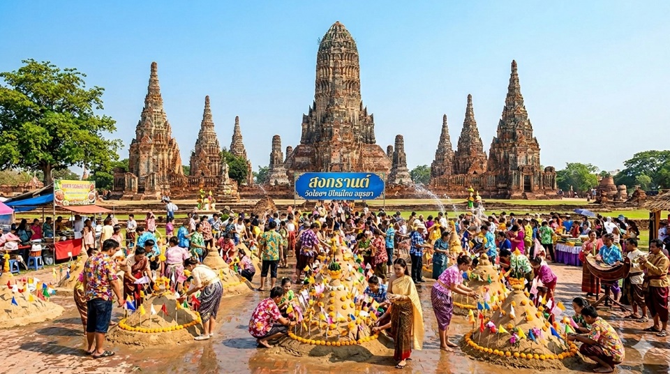 กรมศิลป์ชวนแต่งไทยเล่นสงกรานต์วัดไชยฯ ปีใหม่ไทยอยุธยา
