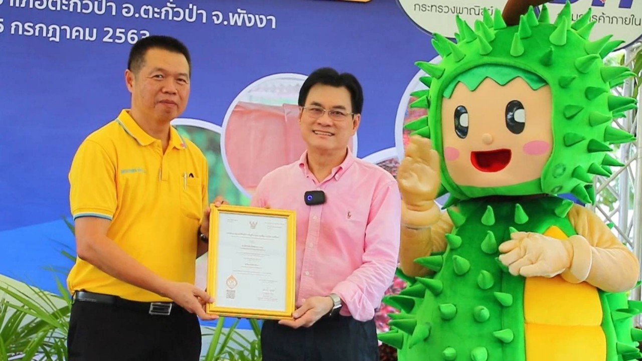 เกษตรกรพังงาเฮ...ข้าวไร่ดอกข่า ได้รับเครื่องหมาย GI ขณะทุเรียนสาลิกาได้ใช้เครื่องหมายGI 18 สวน     