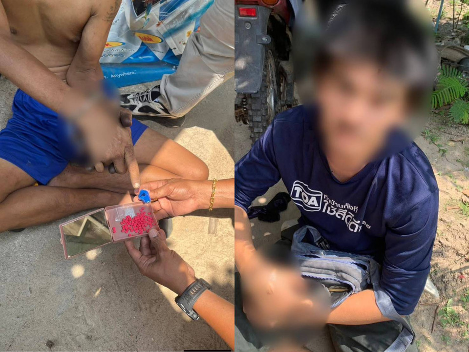 รวบคาสวนลำไย! สืบหนองกรับจับ 2 ผู้ต้องหา ยึดยาบ้า-ไอซ์ ฉี่ม่วงทั้งคู่ 