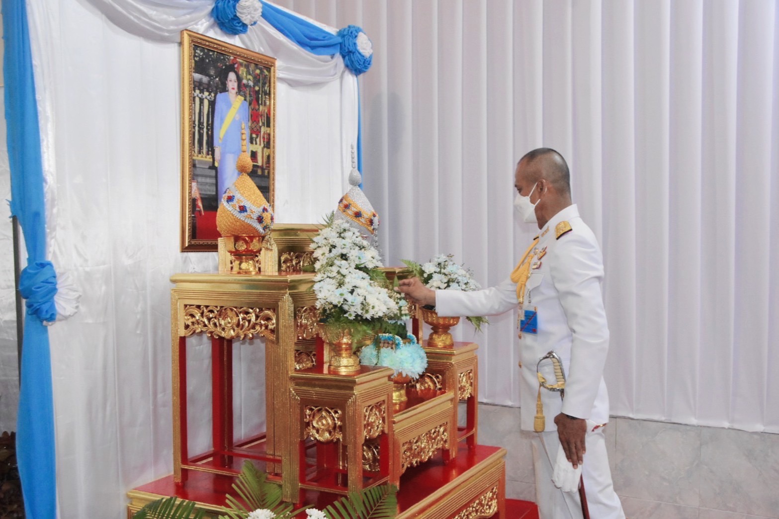 นราธิวาส จัดพิธีบรรพชาอุปสมบทหมู่เฉลิมพระเกียรติ สมเด็จพระนางเจ้าสิริกิติ์ฯ พระบรมราชชนนีพันปีหลวง 
