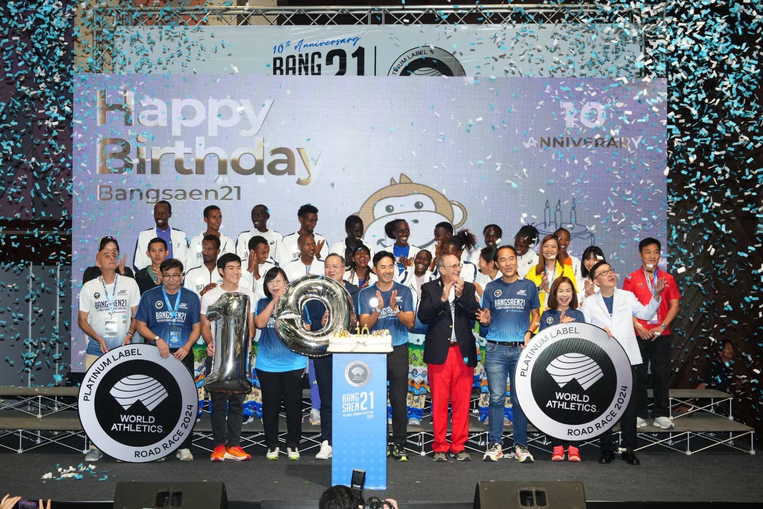 "บางแสน21" แพลทินัมหนึ่งเดียวของโลก จัดใหญ่  คว้า 3 แชมป์มาราธอนเมเจอร์โลก ร่วมฉลอง 10 ปี