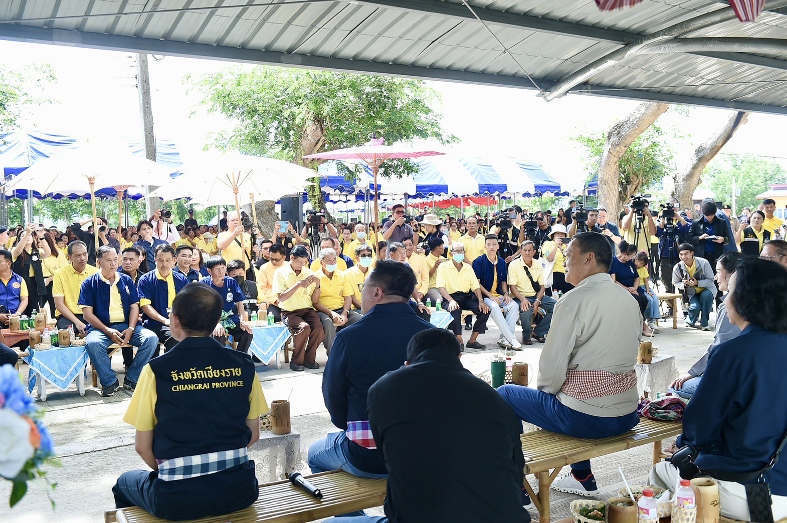 นายกฯ ลงพื้นที่เชียงราย  รับฟังประเด็นปัญหาการบริหารจัดการน้ำหนองฮ่าง 
